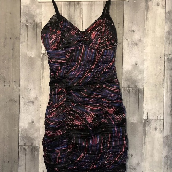 Guess Dresses & Skirts - Guess satin purple bodycon dress 10 fits like 6